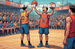 燃情篮球场：球员们在比赛中全力以赴